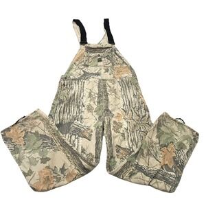 Vintage Liberty Realtree Camo Bib Overalls Mens 40x30‎ Outdoors Hunting Work